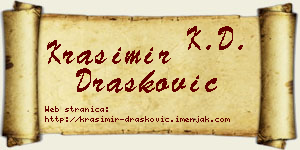 Krasimir Drašković vizit kartica